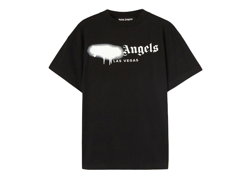 Palm angel black 2024 and white t shirt