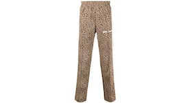 Palm Angels Leopard Track Pants Beige/Off White