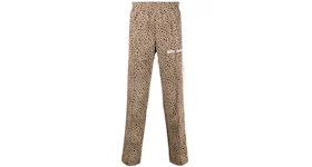 Palm Angels Leopard Track Pants Beige/Off White
