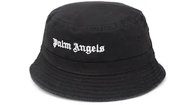 Palm Angels Logo Bucket Hat Black