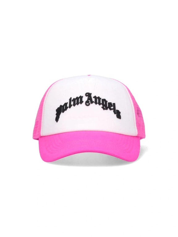 Pre-owned Palm Angels Logo-embossed Cap Fuchsia Pink