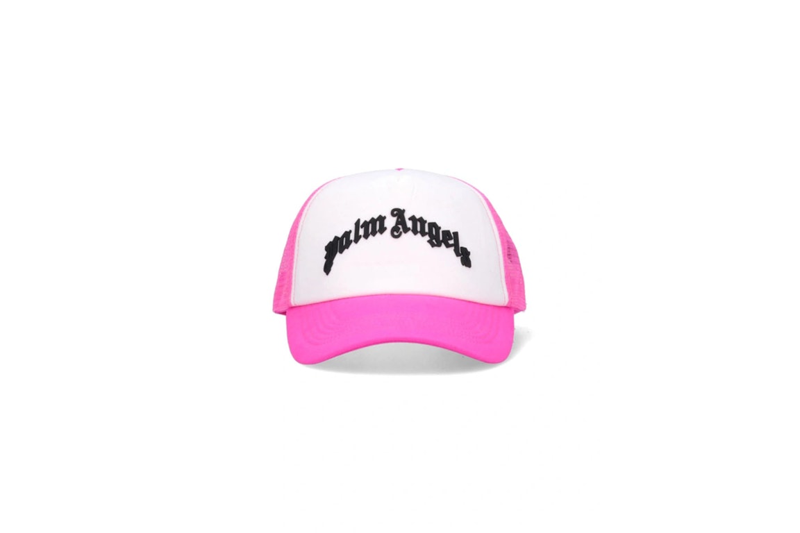 Pre-owned Palm Angels Logo-embossed Cap Fuchsia Pink