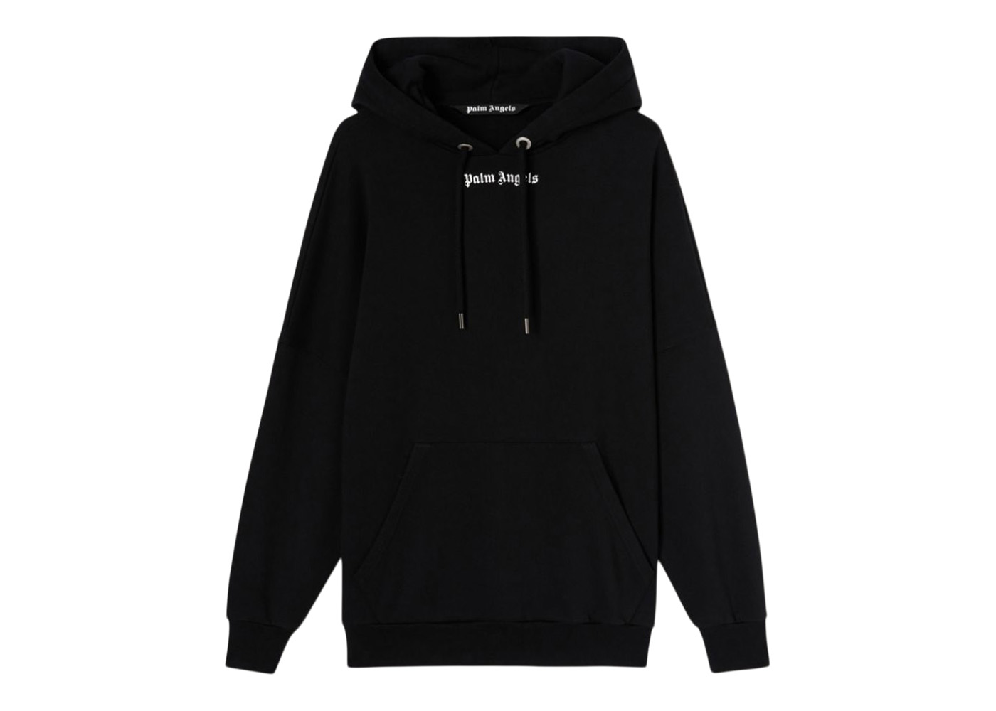 Palm Angels box logo-print hoodie - Black