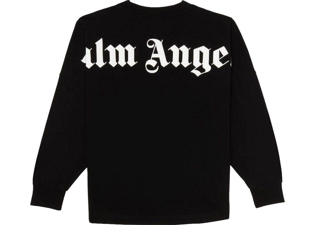 Pre-owned Palm Angels Logo L/s Tee Black