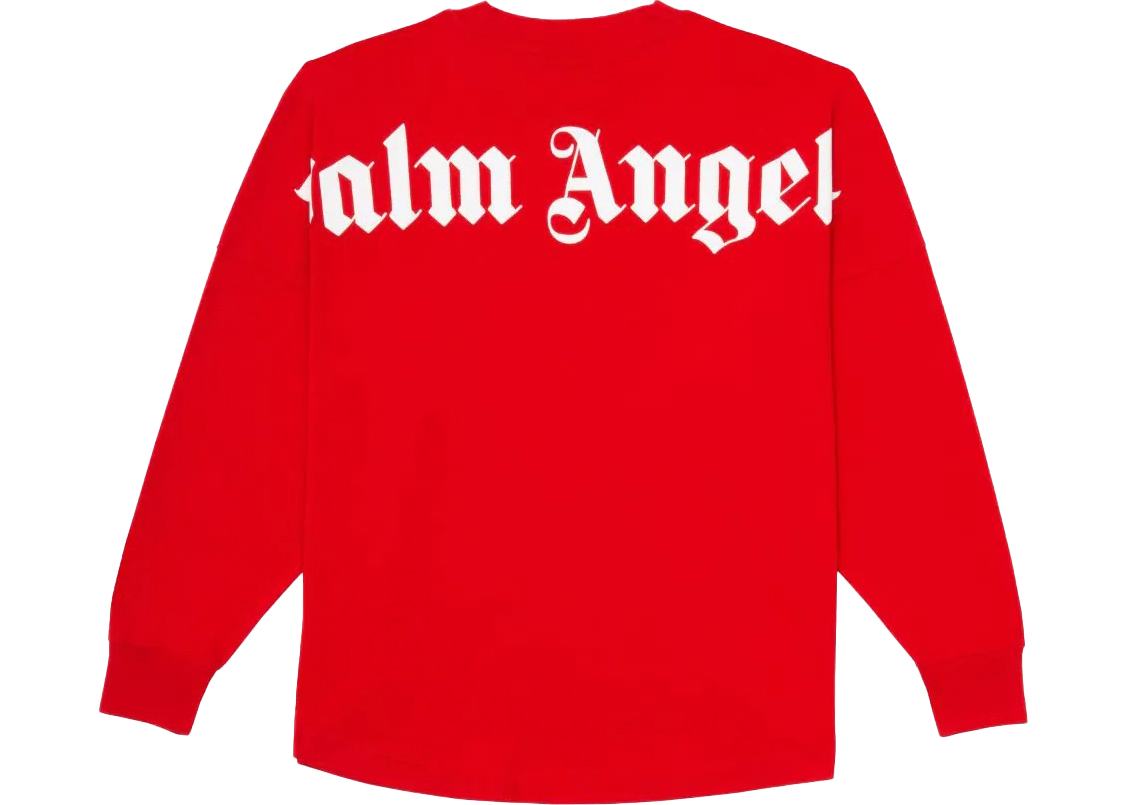 Palm Angels Logo Collar Back Crew Neck Black Oversize T-shirt