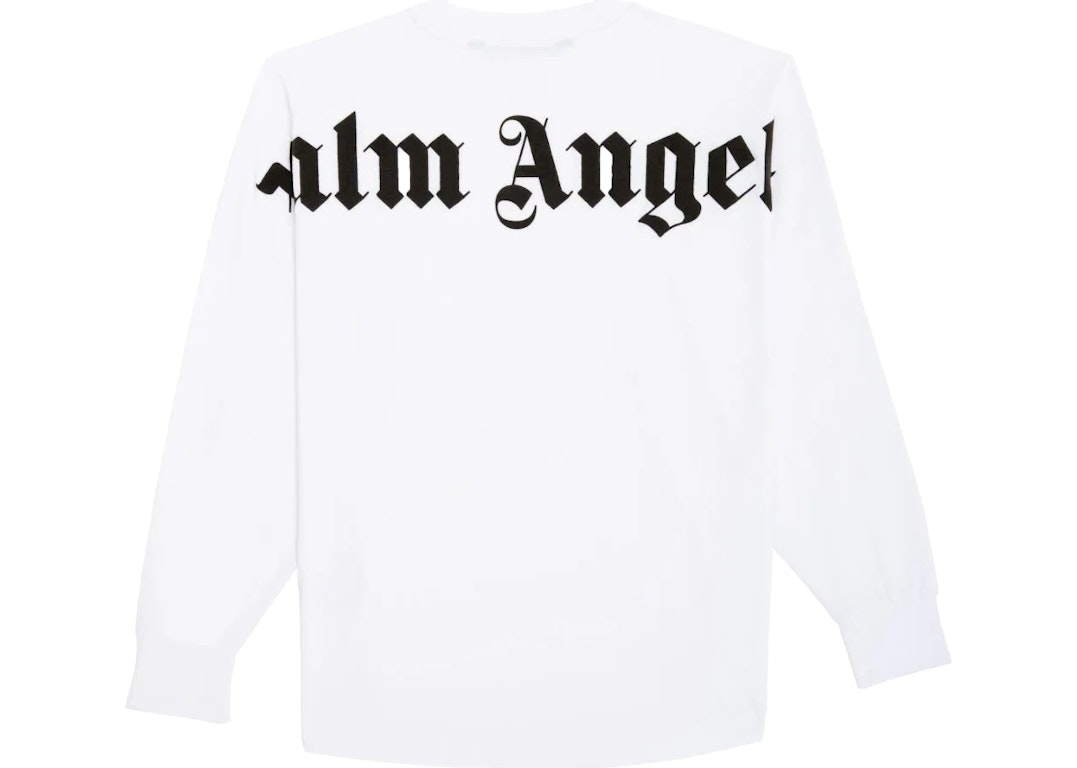 Pre-owned Palm Angels Logo L/s Tee White