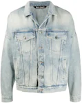 PALM ANGELS Logo-Print Denim Jacket for Men