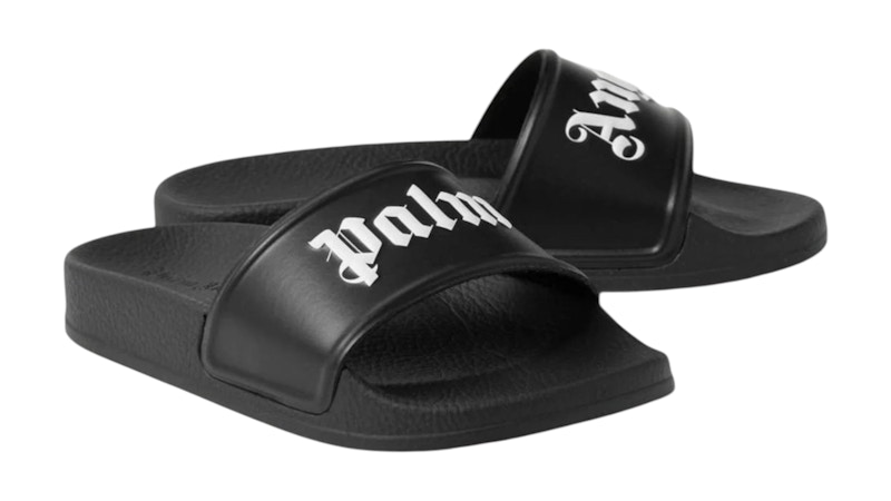 Palm Angels Logo Pool Slides Sneakers in Black