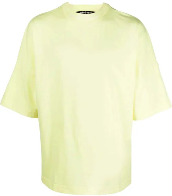 Palm Angels Logo-Print Cotton T-shirt Yellow Men's - SS22 - US