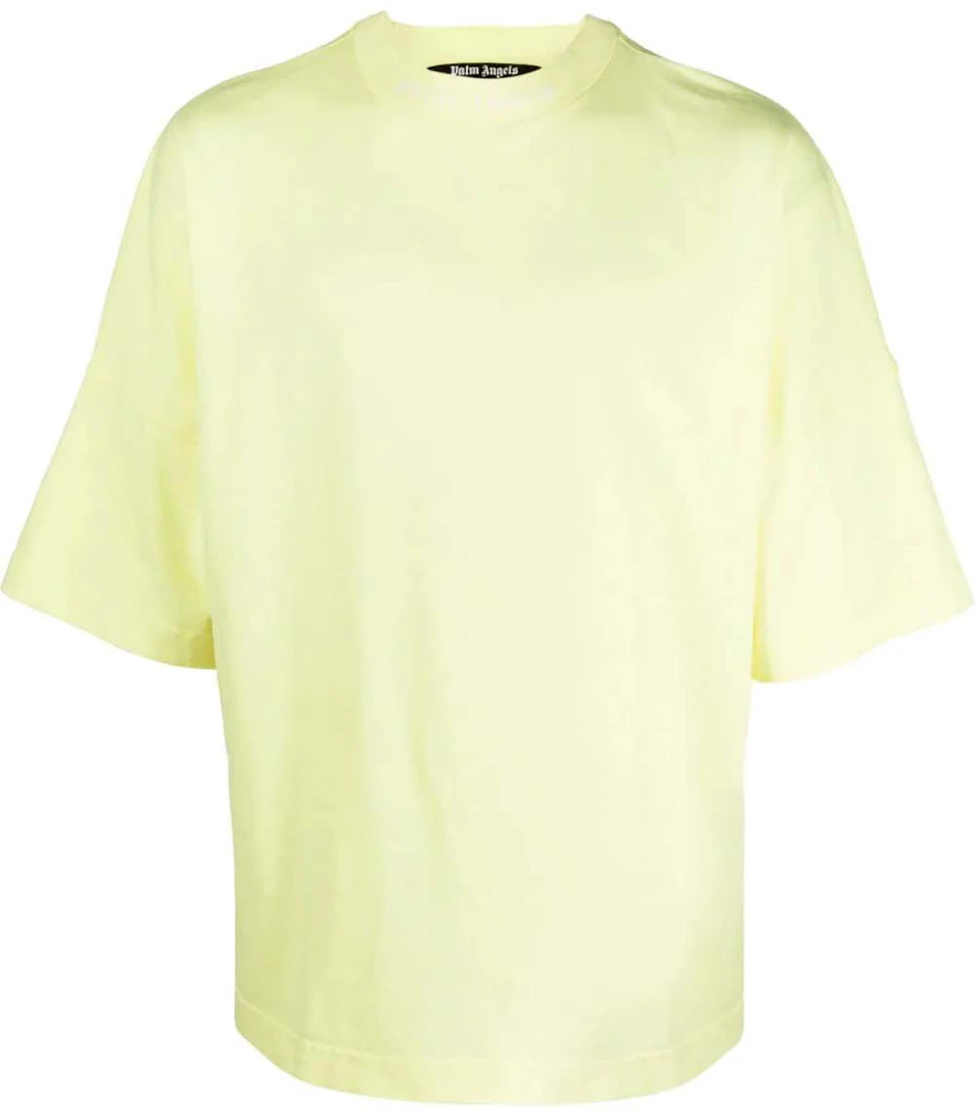 Palm Angels Logo-Print Cotton T-shirt Yellow - SS22 Men's - US
