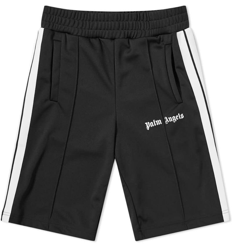 Pantaloncino Palm Angels Logo Print Track nero Uomo SS21 IT