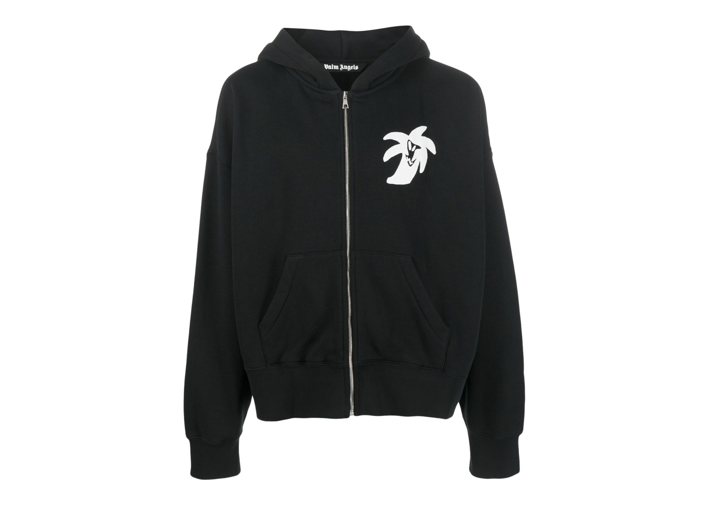 Palm Angels Kids logo-print hoodie dress - Black