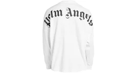 Palm Angels Logo Printed LS T-shirt White