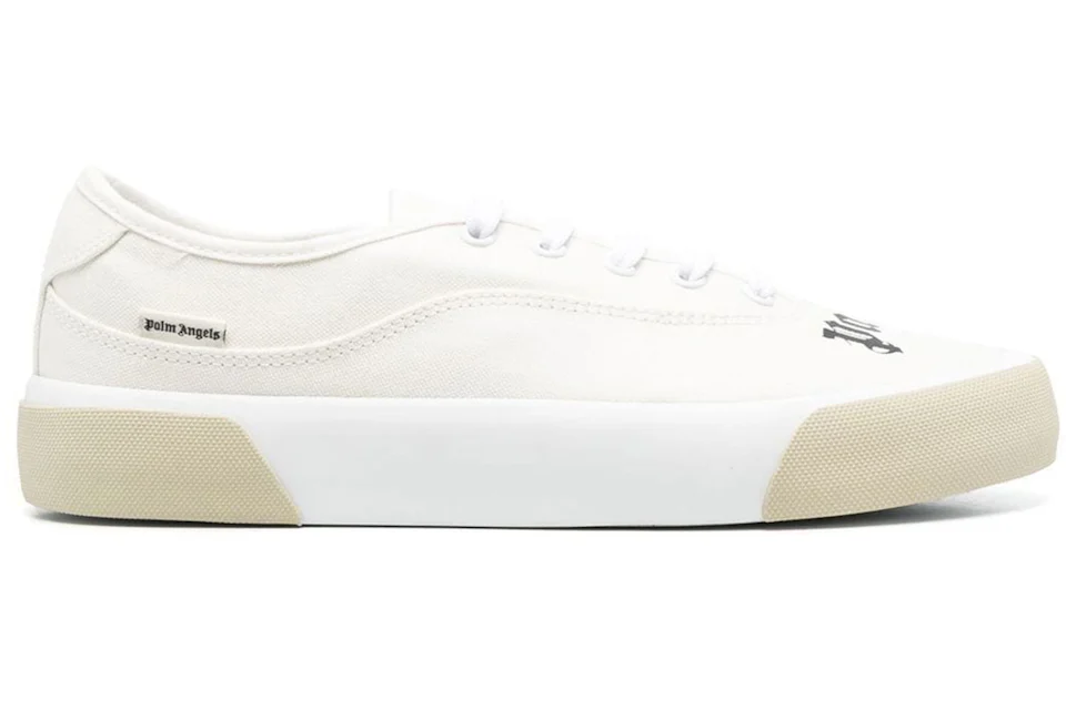 Palm Angels Logo Skaters Sneakers Cream White
