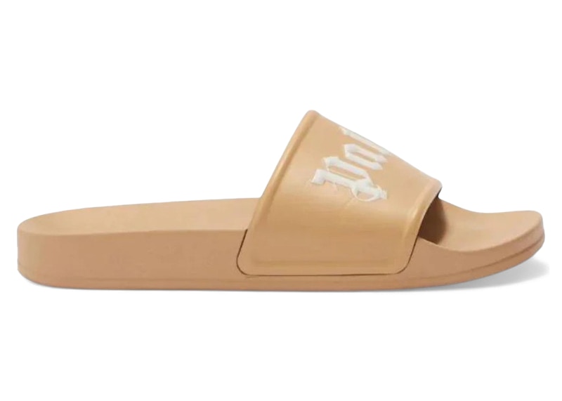 Diapositiva con logo Palm Angels marrone