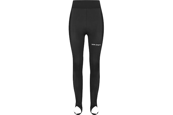 Leggings Palm Angels Logo Rayas Negro Blanco