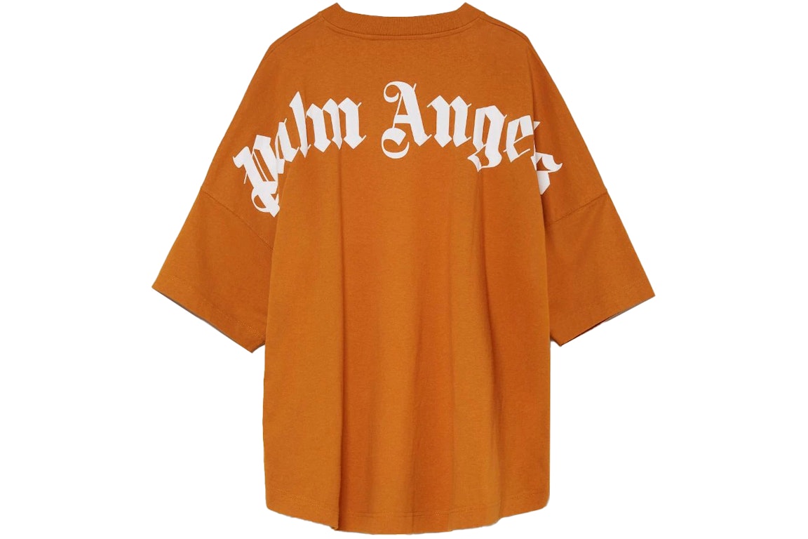 Pre-owned Palm Angels Logo T-shirt Honey