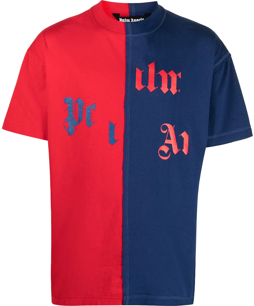 Palm Angels Logo T-shirt Red/Blue - SS21 Men's - US