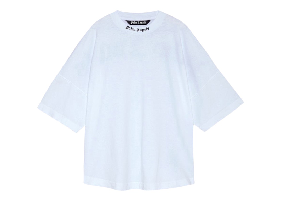 Pre-owned Palm Angels Logo T-shirt White/black