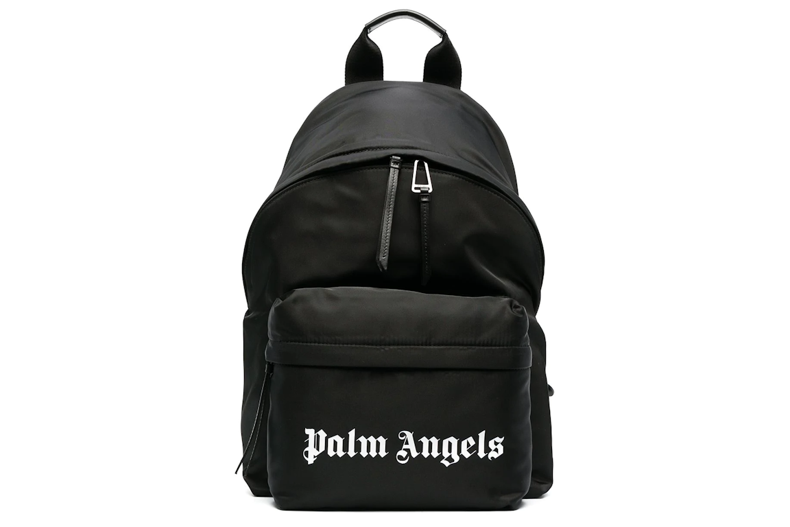 Pre-owned Palm Angels Logo-print Backpack Black