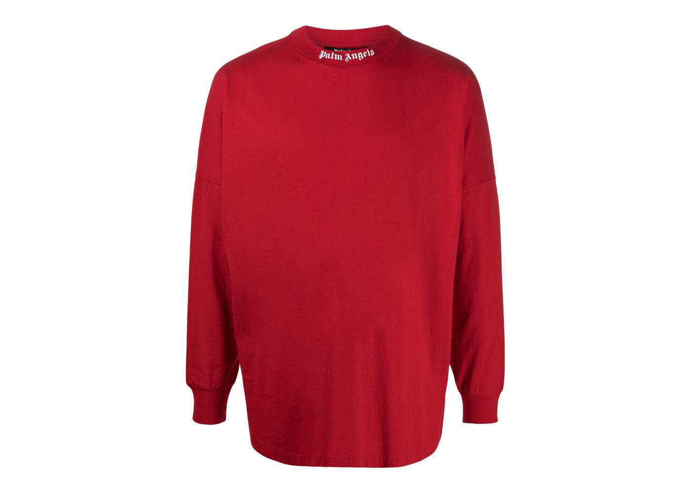 Palm Angels Long Sleeve Classic Logo T-shirt Red/White Men's