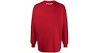 Palm Angels T-shirt manica lunga Classic Logo Rosso/Bianco