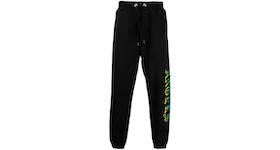 Palm Angels Loose Fit Logo Sweatpants Black/Yellow/Green