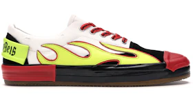 Palm Angels Low Top Multicolored Flame White