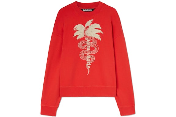 Palm Angels Sweat à col roulé pour le Nouvel An lunaire Rouge/OFF-WHITE