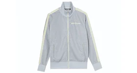 Palm Angels Lurex Track Jacket Silver/Off-White