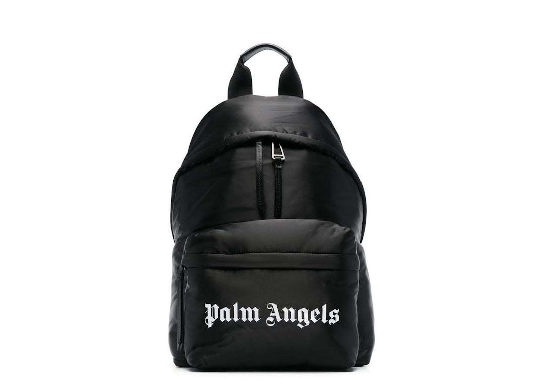 Pre-owned Palm Angels Men Classic Logo Backpack Black/white
