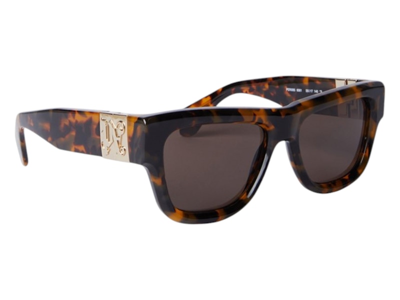 Pre-owned Palm Angels Merril Sunglasses In Havana Light Brown (peri065s24pla0016061)