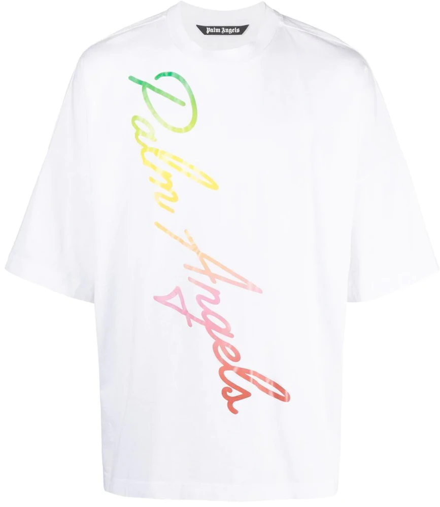 Palm Angels Miami Logo T-shirt White Men's - SS21 - US
