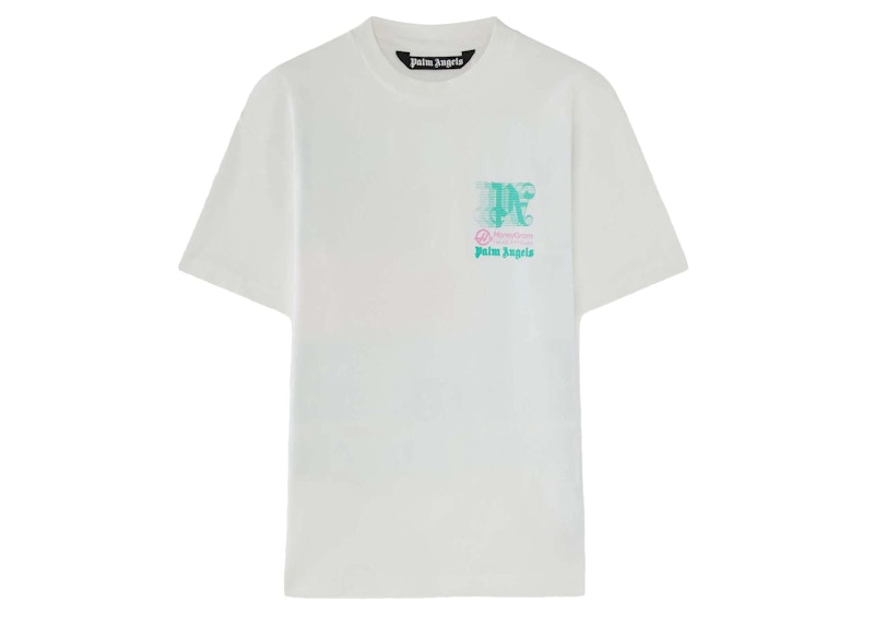 Palm Angels Miami MoneyGram HAAS F1 Team T-Shirt White/Light Green