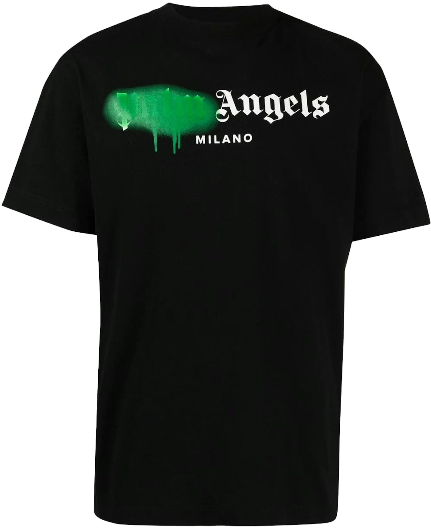 Palm Angels Sprayed Logo T-shirt Black - SS21 Men's - US