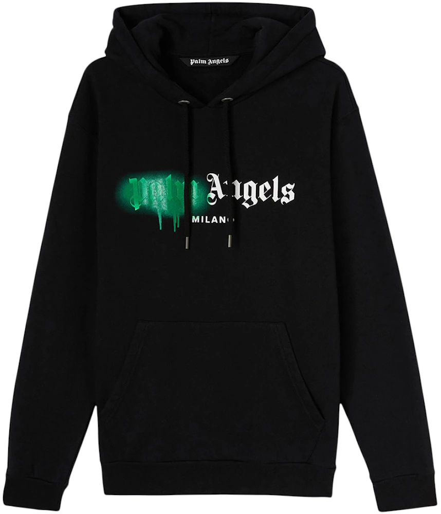 Palm Angels Spray Heart Hoodie 'Black Red Green' – The Gallery