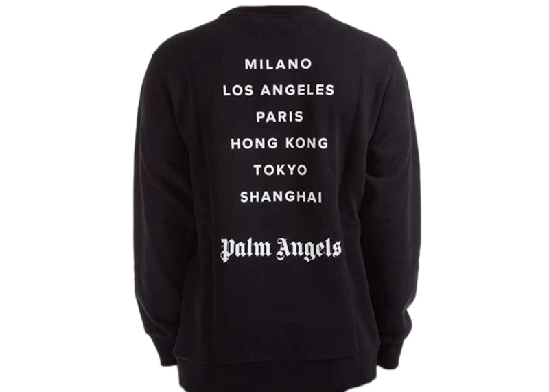 Palm Angels Los Angeles Sprayed White Sweatshirt