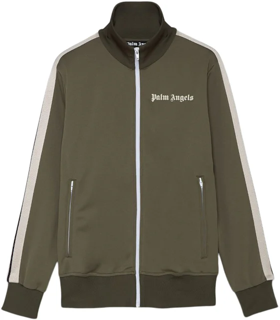 Palm Angels Military Track Jacket Military/Off White Men's - FW22 - US