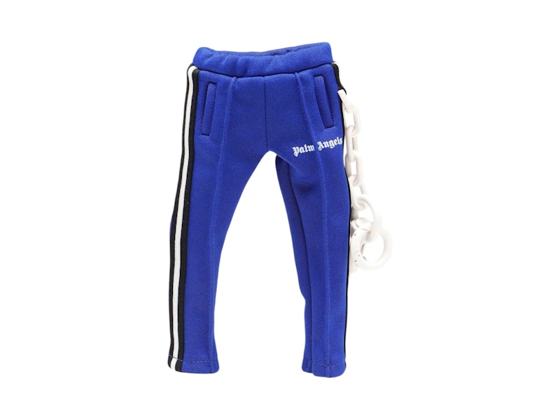Pre-owned Palm Angels Men's Mini Track Keychain In Blue