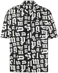 Louis Vuitton Rainbow Monogram Short-sleeved Denim Shirt Indigo. Size M0