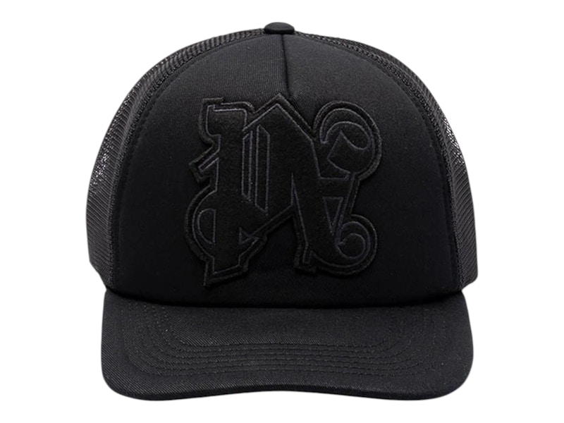 Palm Angels monogram cap モノグラムキャップ Palm Angels Monogram Cap Black/Black Men's - FW24 - US