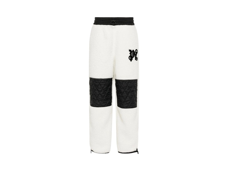 Pre-owned Palm Angels Women's Monogram Cozy Ski Pant In White