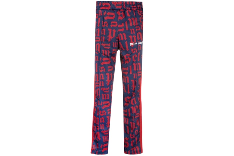 Palm Angels Monogram Straight Fit Track Pants Blue/Red - SS21