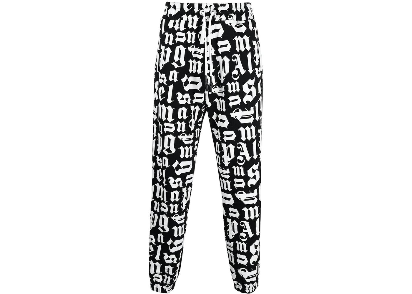Palm Angels Monogram Sweatpants Black/White - SS21 Men's - US