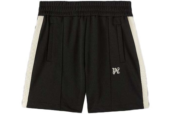 Palm Angels Monogram Track Shorts Schwarz Butter