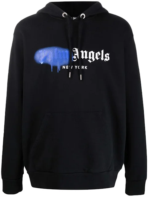 Palm Angels New York Sprayed Logo Sweatshirt Black Men's - SS21 - US