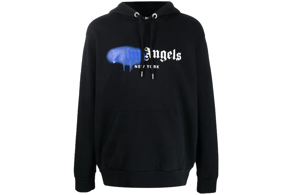 Palm Angels New York Sprayed Logo Sweatshirt Black