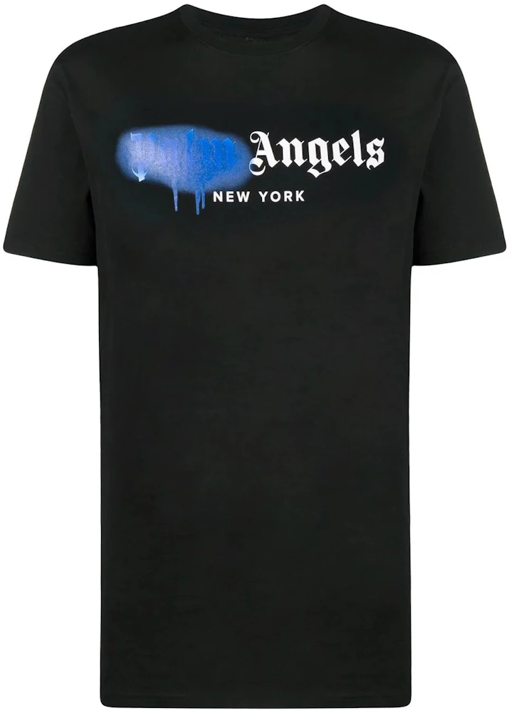 Palm Angels New York Sprayed Logo T-shirt Black Men's - SS21 - US