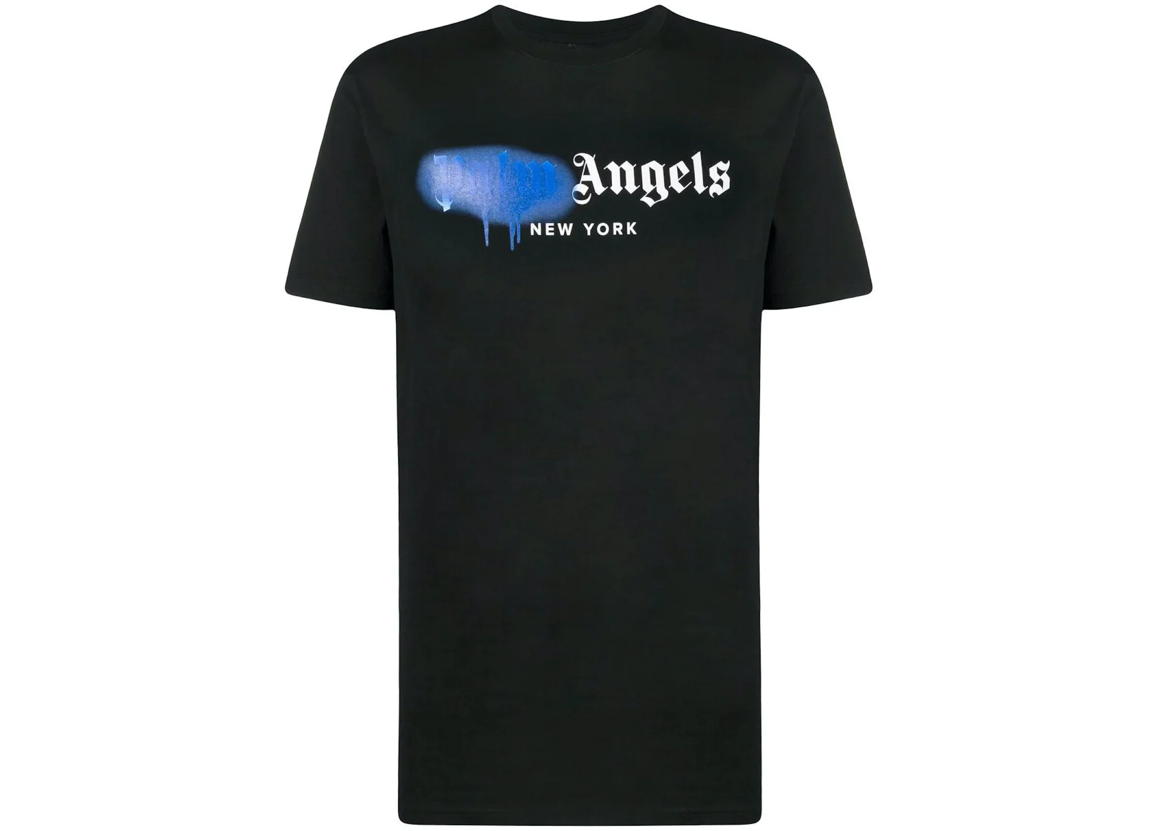 Palm Angels New York Sprayed Logo T-shirt Black Men's - SS21 - US
