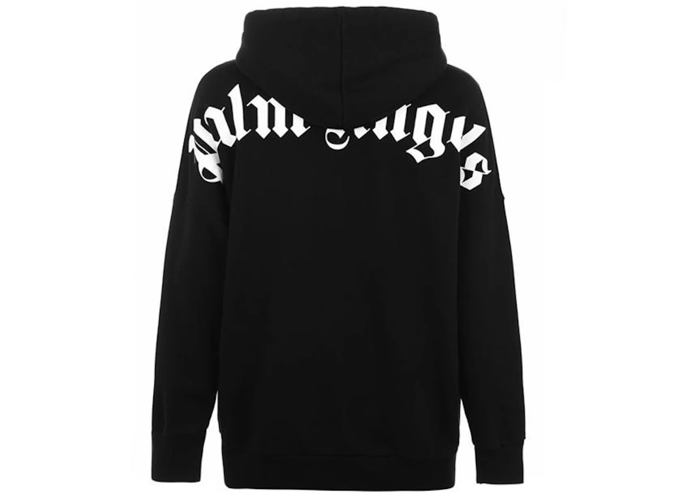 Palm Angels Over The Head Logo Hooded Sweatshirt Black Palm Angels Over The Head Logo Hooded Sweatshirt Black